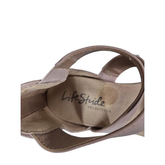 Life Stride Velocity 2.0 Pink Ankle Strap Zip Back Sneaker Sandals Sz 9 - Picture 6 of 6